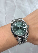 2025 Rolex Datejust 41 Mint Green 126334 - Thumbnail 3