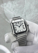2025 Cartier Santos Medium White WSTA0029 - Thumbnail 2