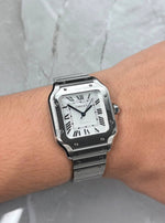 2025 Cartier Santos Medium White WSTA0029 - Thumbnail 3