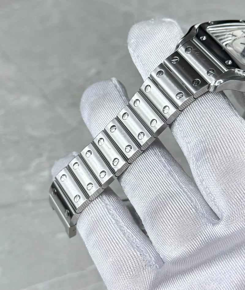 2025 Cartier Santos Medium White WSTA0029 - Image 5