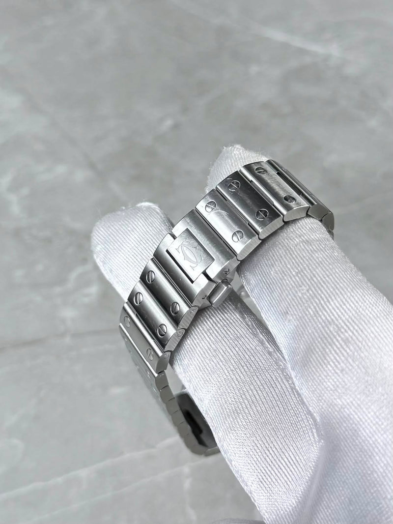 2025 Cartier Santos Medium White WSTA0029 - Image 6