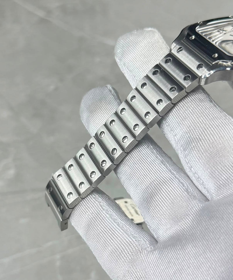 2025 Cartier Santos Medium White WSTA0029 - Image 4