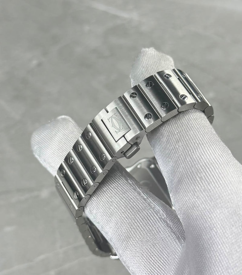 2025 Cartier Santos Medium White WSTA0029 - Image 6