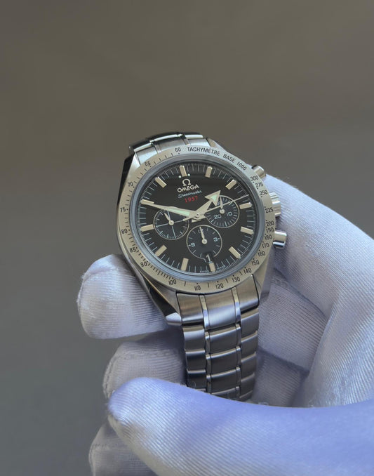 2021 OMEGA SPEEDMATSER 1957 BROADARROW, FULL SET, INC GST