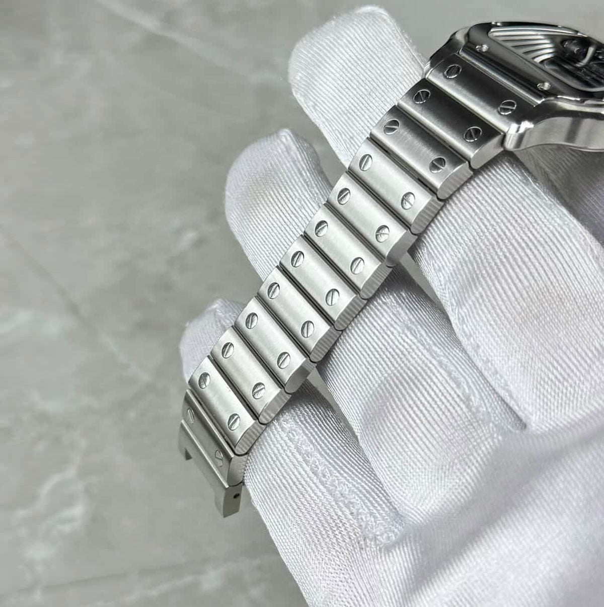 Cartier Santos Medium Blue