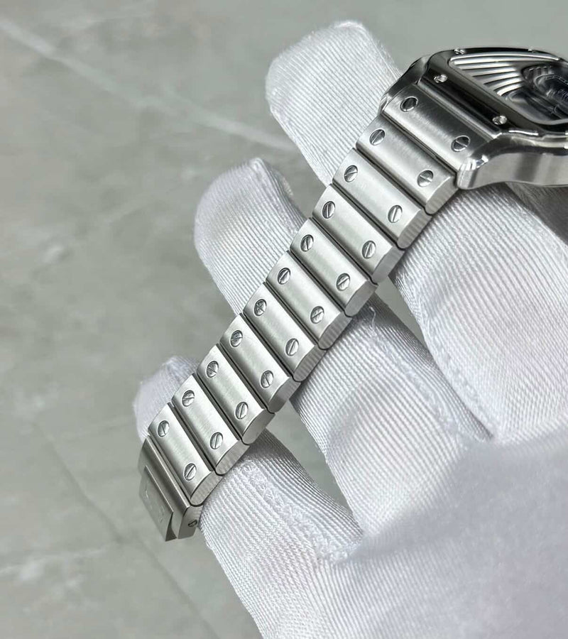 2023 Cartier Santos Medium Blue WSSA0063 - Image 5
